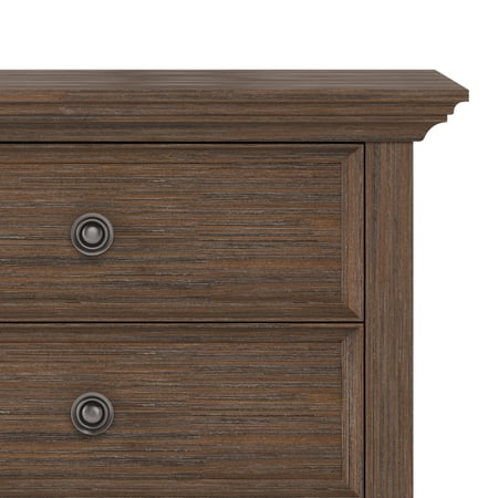 Simpli Home - Amherst Bedside Table - Farmhouse Brown
