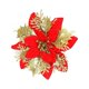 thumbnail image 1 of 15 piezas de decoraciones navideñas de Poinsettia, flores brillantes, flores para árbol de Navidad, adornos para árbol de Navidad, 1 of 4