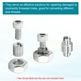 thumbnail image 4 of Thread Adapters Sleeve Reducing Nut, 12Pcs M8x1.25 Male to M6x1 Female Repairing Insert Nut Screw Reducer Conversion 303 Stainless Steel Fastener 6mm, 4 of 7