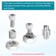 thumbnail image 4 of Adaptadores de Rosca Tuerca Reductora, 6Pcs M8x1.25 Masculino a M6x1 Femenino Reparación Tuerca de Inserción Tornillo Reductor Conversión Acero Inoxidable 303 Sujetador 6mm, 4 of 7