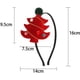 thumbnail image 2 of 2 piezas de diadema navideña con forma de árbol de Navidad de color rojo, 2 of 4