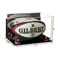 thumbnail image 2 of Acrylic Rugby Ball Display Case with Mirror, Wall Mount and Pink Risers (A004-PNR), 2 of 3