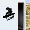 thumbnail image 3 of Handmadetneonsign Snowboard Address House Number, Snowboard Home Address Metal, Snowboard Metal Wall Sign 63870, 3 of 5