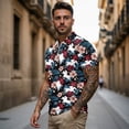 thumbnail image 3 of Binienty Tropical Horse Floral Funny Couple Golf Shirts Versatile Casual His and Hers Golf Shirts with Zip Up Collar Classic Fit Short Sleeve Athletic Tops for Golf Running Sports, 3 of 7