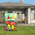 thumbnail image 3 of Amhnf Garden Gnomes Reading On Mushrooms With Flowers And Butterfly For Home Outdoor Garden Yard Decor 12x18 inch, 3 of 5
