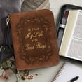 thumbnail image 4 of FOR U DESIGNS Brown Cross Bible Case with Strap Reusable Bible Case Bible Protector Size XL Church Leather Bible Study Bags and Totes for Women Christian Bible Bags for Men Tote Bag, 4 of 7