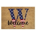 thumbnail image 2 of TopLLC Bathroom Rugs 4th Of July Door Mat Patriotic Doormat Entryway Rug Welcome Independence Day Doormat Stain And Fad Patriotic Decor Welcome Outdoor Mat A map, 2 of 2