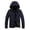Dark Blue, variant on Men's Hooded Quilted Jacket, Solid Padded Winter Coat Warm Insulated Outerwear for Cold Weather Travel Daily Street