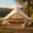 Beige, variant on Erinnyees Bell Tent for Camping, All Season Waterproof Camping Tents, Yurt Canvas Tent with Stove Jack for 4 Person , Beige