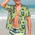 thumbnail image 5 of Lsque Cute Panda Bear In Greenery Forest pattern Hawaiian Shirt for Men, Unisex Summer Beach Casual Short Sleeve Button Down Shirts-XX-Large, 5 of 9