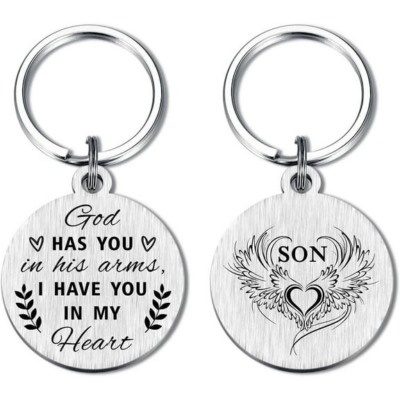 Memorial Gifts for Loss of Son - Bereavement Sympathy Keychain for Loss Son, Personalized Remembrance Condolence Bereavement Gift Ideas