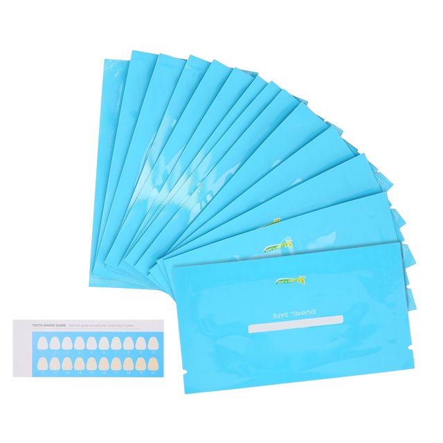 Tiras Blanqueadoras de Dientes Ticfox Kit de Blanqueamiento Dental 14 Piezas