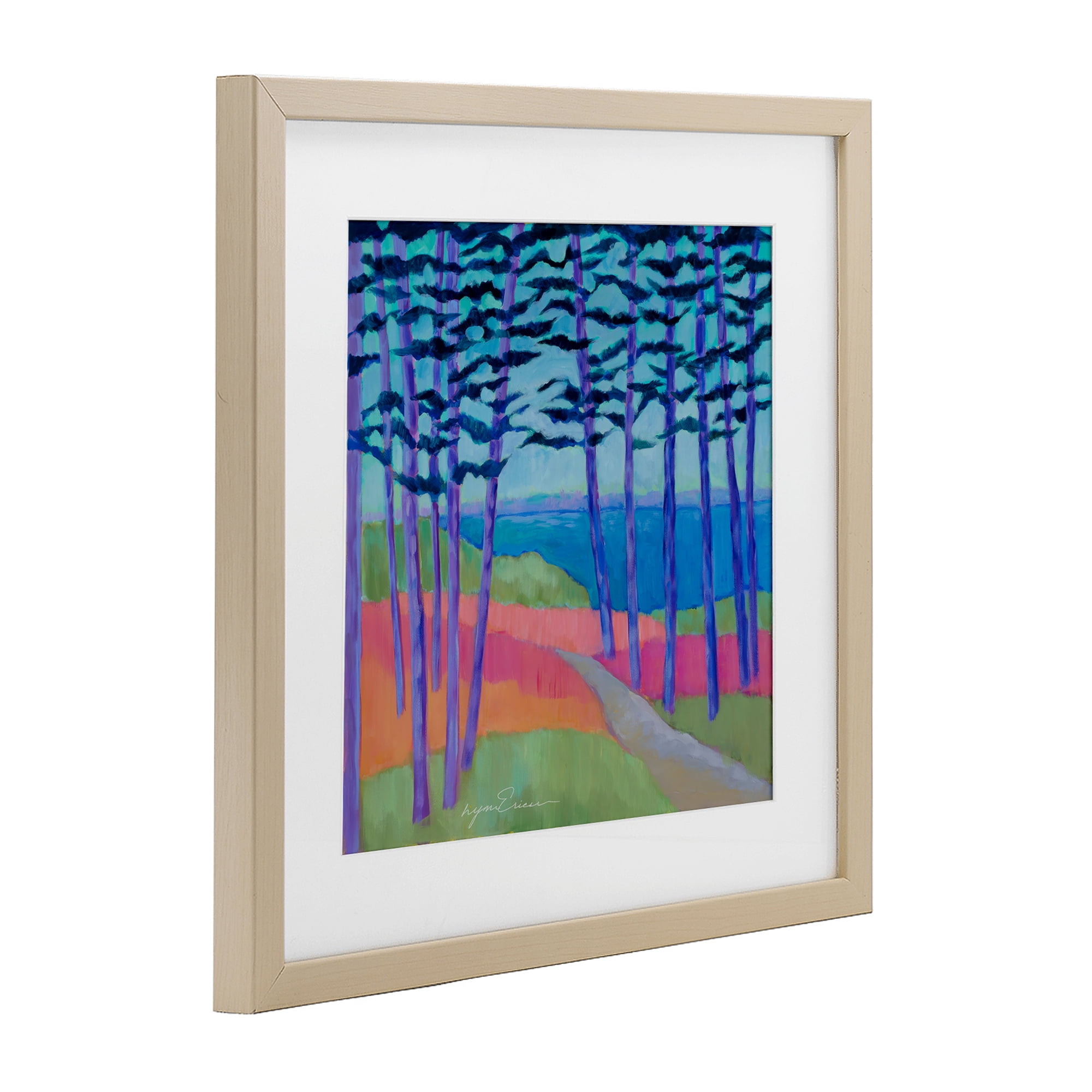 Stupell Industries Razzle Dazzle Forest Scene Birch Framed Print Under Glass, design by Lynn Ericson Fine Art