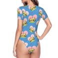 thumbnail image 4 of Easygdp Avocado Lovers Women'S Waist-Cinching Short-Sleeved Onesie, Olastic Onesiet,Snaps At Bottom,Easy To Put On And Take Off - Medium, 4 of 9