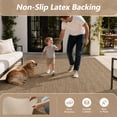 thumbnail image 5 of SIXHOME Outdoor Rugs 9'x12' Patio Rug Modern Indoor Outdoor Rugs Polypropylene Washable Non Shedding, Easy Clean, Waterproof, Durable Outdoor Carpet for Porch Balcony Deck Neutral Brown, 5 of 8