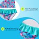 thumbnail image 1 of Swimwear 2pcs Chicas TraJes de Baño de Manga de Manga, 1 of 7