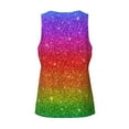 thumbnail image 4 of Haiem Rainbow Glitter Men Workout Tank Top Gym Bodybuilding Sleeveless Muscle T Shirts Athletic Tank Breathable Workout Shirt-XX-Large, 4 of 8