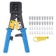 thumbnail image 1 of Kit de herramientas de crimpado Ethernet RJ45 RJ12 RJ11 Conector Crimpadora portátil con pelacables de red, 1 of 14