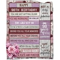 thumbnail image 1 of LHSHID 80th Birthday Gifts for Women 80th Birthday Thrown Blanket 80 Years Old Gifts Ideal for Him Her Blanket Gift for Yess Wife Friends 80th Birthday Blanket Decorations 60x80in, 1 of 6