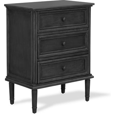 Finch Webster 3 Drawer Storage Cabinet Dark Gray