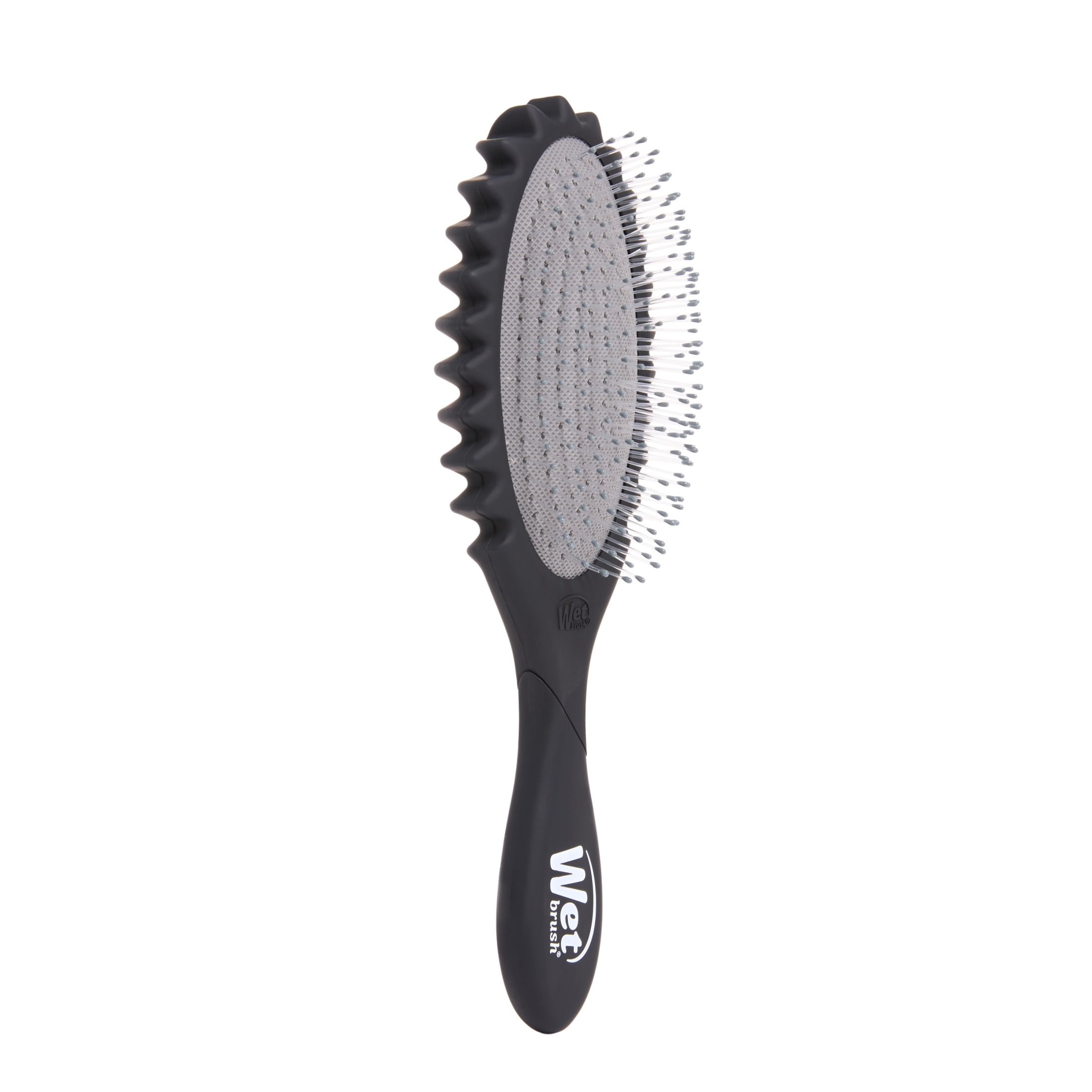 Wet Brush Curl Shaper Detangling Brush for Curly Hair with IntelliFlex Bristles - Black