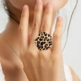 thumbnail image 5 of tegongse Fashionable Leopard Designs Earrings and Rings Set Convenient for Adding A Touch Of Elegant To Any Stylish Outfits, 5 of 12