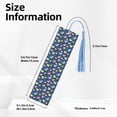thumbnail image 3 of Kdxio Colorful Cartoon Shark Print Metal Tassel Bookmarks,Perfect Gift for Art Lovers and Bookworms Metal Bookmarks for Women, 3 of 8