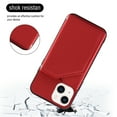 thumbnail image 4 of Dteck for iPhone 14 6.1 Inch Flip Wallet Case with Wrist Strap, PU Leather Card Slots Cash Pocket Stand Feature Full Body Protective Shockproof Folio Case Cover for iPhone 14,Red, 4 of 7
