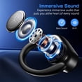 thumbnail image 5 of Wireless Earbuds Bluetooth 5.4 Headphones Sport, IPX7 Waterproof Earphones with Earhooks, 80H Playtime, Fast Charging Case, Noise Cancelling Mic, Lightweight Bluetooth Earbuds for Running Gym, 5 of 11