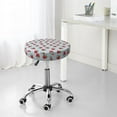 thumbnail image 4 of Uemuo Hand Drawn Strawberry Pattern Round Bar Stool Seat Covers Washable Stool Cushion Slipcover Elastic Bar Chair Covers-12 inch, 4 of 7