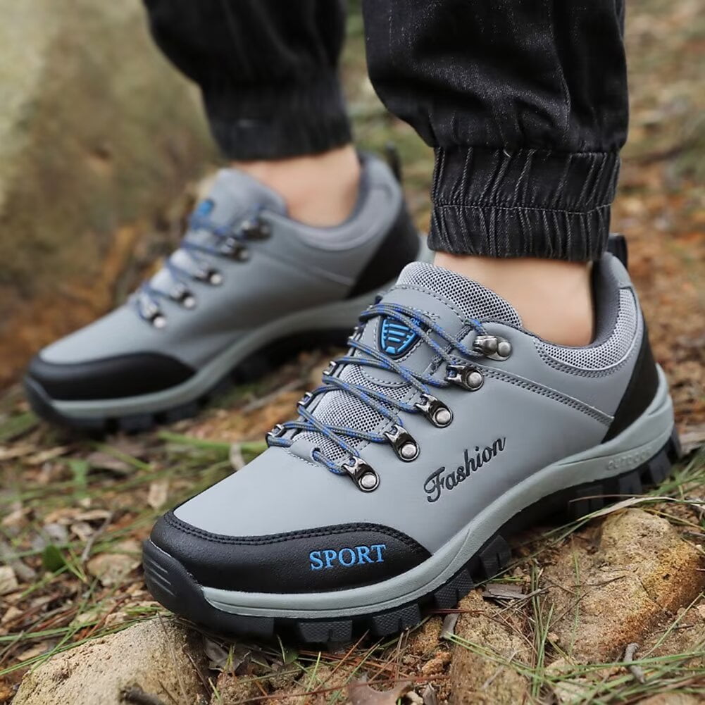 Mens Sneakers Leather Running Shoes Trainers Sneaker Casual Hiking Shoes