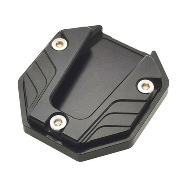 Scienceny Soporte Universal para motocicleta, fácil de instalar y duradero, accesorios para motocicleta, extensor de pie, placa de soporte para Accesorios para motos negro