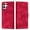 Red, variant on Case For Samsung Galaxy S25/S25 Ultra/S25 Plus, Wallet Case Card Slot Flip Shell Magnetic Stand Phone Cover