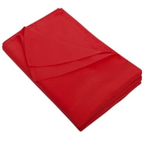 Flxxie 1800 Count Soft Brushed Microfiber Flat Sheet, Shrinkage, Fade Resistant Bedding Top Sheet, Easy Care, Red, Queen, 90"x102" with 4" hem