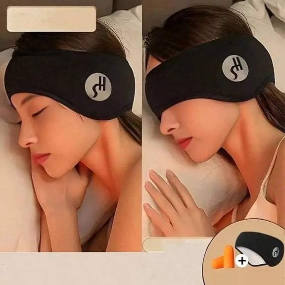1 Piece Noise Canceling Sleep Earmuffs Anti Snoring Eye Mask Set For Office Travel Lunch Break Use With Earplugs