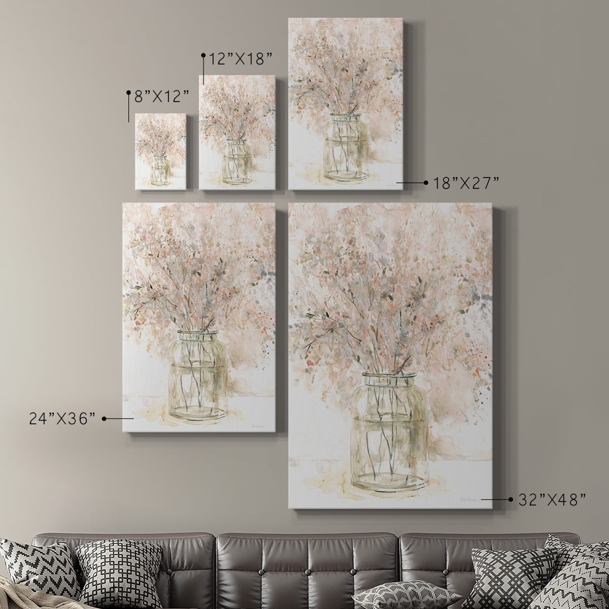 Delicate Arrangement II Premium Gallery Wrapped Canvas - Ready to Hang