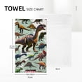 thumbnail image 4 of ARISTURING Funny Bath Hand Towels Jurassic Dino World Cute Dinosaur Bathroom Hand Towels Decorative  Soft Hand Towel for Bathroom Kitchen Sports Gym Yoga Home 27.5*16in, 4 of 6
