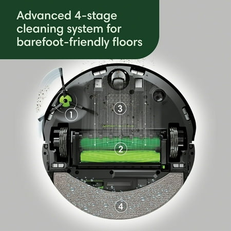 iRobot Roomba Combo 10 Max Robot Vacuum and Mop + AutoWash Dock (X085020) - Black