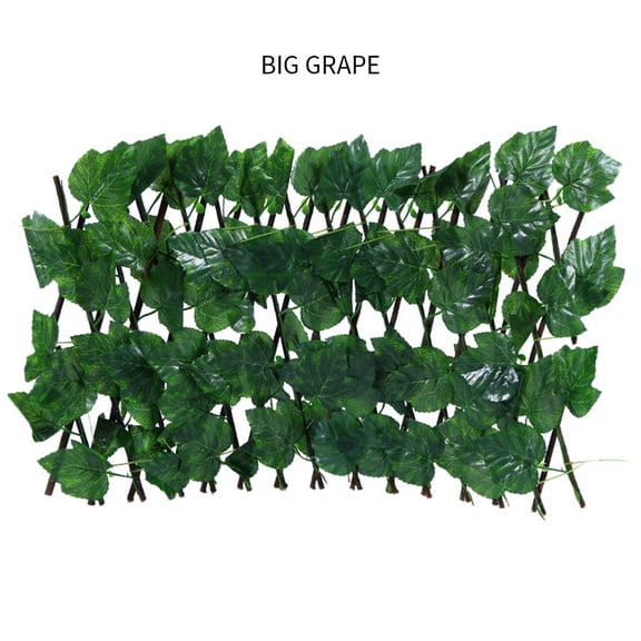 Expandable Garden Fence Retractable Privacy Screen with Artificial Greenery,Decorative Wooden Panel for Balcony Courtyard and Outdoor Space Partition and Wall Covering