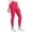 Hot Pink -AG07, variant on Dwellite Plus Size Leggings for Women - High Waisted Tummy Control Soft Pockets Yoga Pants Compression Workout Running Leggings Light Green XL