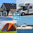thumbnail image 2 of DYVIAHOME Solar Panels Kit Monocrystalline Solar Battery Maintainer 12V Solar Charge Controller with Extension Cable and Clips O-Ring Terminal fit RV Car Rooftop Camp Off, 2 of 8