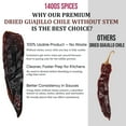 thumbnail image 3 of 4oz Dried Guajillo Stemless Chile, Whole Dry Chili, Mexican Chiles Peppers by 1400s Spices, 3 of 5