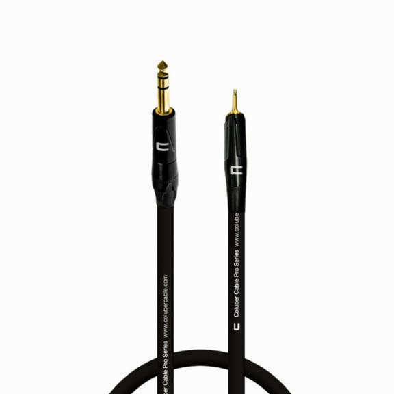 Coluber Cable 1/4" TRS Male to 3.5 TS Male 3-Pin Microphone Audio Connector