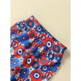 thumbnail image 4 of 4th of July Toddler Baby Girl Outfits Halter Crop Top and Floral Flare Pants Cute Fourth of July Clothes, 4 of 10