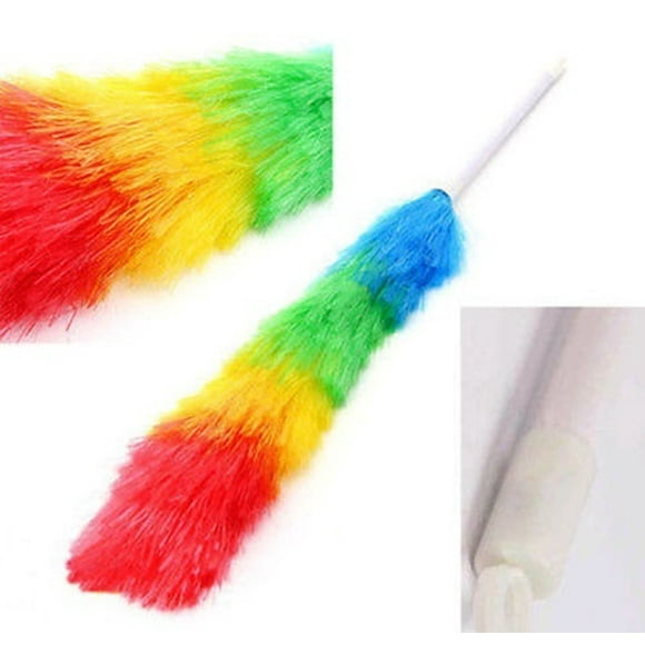 Plumeau à Plumes Antistatique Magique Pratique avec Manche Télescopique, Outil de Nettoyage