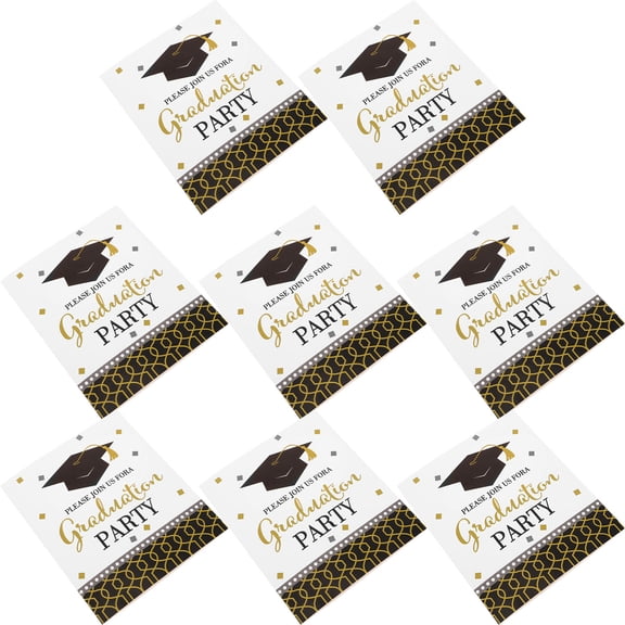 KHBUAB 8Pcs Graduation Cards Pack Multi Paper Card Graduation Ceremony Communication Facilitation Students Families