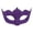 Purple, variant on Mskk Glitter Masquerade Mask for Women, Venetian Scalloped Half‑Face Mask Halloween Mardi Gras Carnival Costume Ball Cosplay Accessory for Night Event, Multiple Color Options, Purple