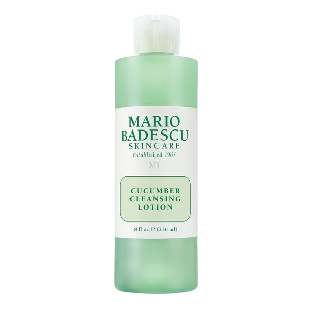 Mario Badescu Loción limpiadora de pepino para pieles mixtas y grasas | Tónico facial que refresca y aclara |Formulado con extracto de pepino| 236 ml