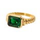 thumbnail image 1 of Uworld-Anillos gruesos de acero inoxidable 316L chapados en PVD, joyería de declaración de boda, concha de perla de agua dulce, anillo de circón, oro de 18K, 1 of 4
