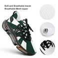 thumbnail image 4 of Aesthetic Grey Green And White Sunburst Walking Shoes for Men Woman Lightweight Tennis Fashion Elastic Sports Shoes Cushion Basketball Shoes, 4 of 7